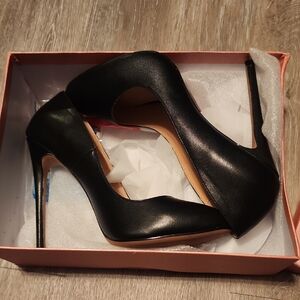 Sleek Black High Heel Pumps
